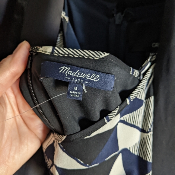 Madewell 100% Silk Mini Dress with pockets - Picture 11 of 11